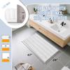 Yimobra Bathroom Rug Mat 47 x 24, Non Slip and Super Absorbent Bath Mat,Machine Washable Quick Dry,Ultra Plush Chenille Shower Rugs for Bathroom Floor Sink Tub and Shower Outside,White view 2