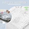 Yimobra Bathroom Rug Mat 47 x 24, Non Slip and Super Absorbent Bath Mat,Machine Washable Quick Dry,Ultra Plush Chenille Shower Rugs for Bathroom Floor Sink Tub and Shower Outside,White view 4