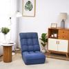 JURMALYN Floor Sofa Chair, Adjustable Floor Lounge Chair, Lazy Sofa Couch for Teens and Adults, Cushion Padded Comfy Reading Chair with Back Support for Living Room and Bedroom-Blue view 3