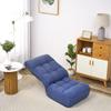 JURMALYN Floor Sofa Chair, Adjustable Floor Lounge Chair, Lazy Sofa Couch for Teens and Adults, Cushion Padded Comfy Reading Chair with Back Support for Living Room and Bedroom-Blue view 4