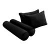 Prolinemax Style V4 Full Size Pipe Trim Velvet Indoor Daybed Mattress Bolster Pillow Complete Set AD374 view 3