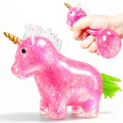 Squishy Unicorn Stress Balls Vase Filler, Pink Unicorn Stress Squishy Ball