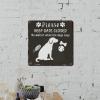 ArogGeld Metal Sign Please Keep Gate Closed Aluminum Metal Sign Chihuahua Dog Home Wall Decoration Puppy Doggy 10x10in Fashion Wall Art Decor for Home Bar Pub Garage Road Man Cave view 4