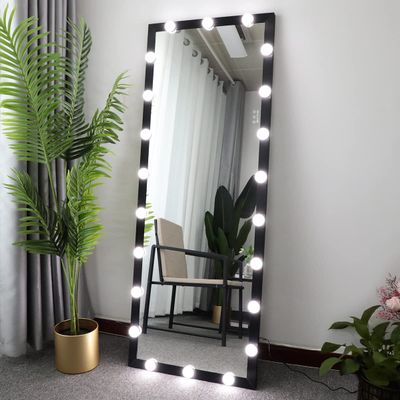 65" x 24"Full Length Mirror with Lights and Stand Touch Control - Wall Mounted and Floor Standing Mirror, LED Lighted Full Body Dressing, Vanity for Bedroom,Dimming&3 Color Modes