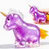 Purple Unicorn Mochi Fidget Figures for Vase Filler, Animal Figurines view 1