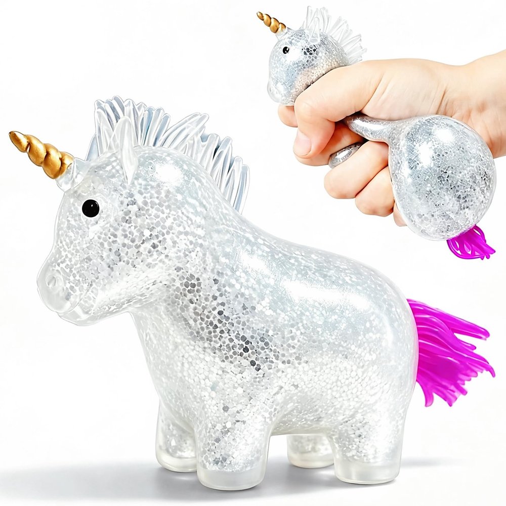 Squishy Unicorn Stress Ball, Animal Squishy Stress Balls for Adults