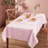 Homiest 1 Pack 60 x 102 Inches Satin Tablecloth Light Pink Table Cover, Bright Overlay Table Cloth Silky Rectangle Table Decorations, Satin Dining Table Cloths for Wedding Reception Graduation Banquet view 2
