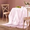 Homiest 1 Pack 60 x 102 Inches Satin Tablecloth Light Pink Table Cover, Bright Overlay Table Cloth Silky Rectangle Table Decorations, Satin Dining Table Cloths for Wedding Reception Graduation Banquet view 4