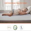 6 Inch Twin Mattress, Gel Memory Foam for Cool Sleep & Pressure Relief, Medium Firm Pad, Bed in a Box, CertiPUR-US Certified, White view 3