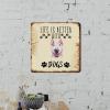ArogGeld Life is Better with Dogs Tin Sign Golden Retriever Dog Metal Wall Art Dog Animal Wall Art Home Decor 10x10in Antique Wall Art Decor for Bars Restaurants Cafes Pubs view 4
