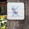ArogGeld Monogram Initial K Metal Sign Alphabet Purple Floral Metal Wall Art Monogram Letter Wall Art Home Decor Flowers Floral 10x10in Farmhouse Metal Wall Decor for Home and Kitchen Bar Cafe Garage view 2