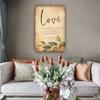 1 Corinthians 13 Bible Wall Art Love is Patient Kind Christian Posters Scripture Wall Decorative Items for Bedroom Modern Paintings Canvas Decoration (12x18inch(30x45cm),Framed) view 3