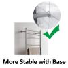 BEESOM Electric Towel Warmer with Timer, Heated Towel Warmer Rack, Wall Mounted Smart Constant Temperature Electric Towel Rack, Low Power Stainless Steel Heated Towel Rails,Bright-220V-Plug-in view 3