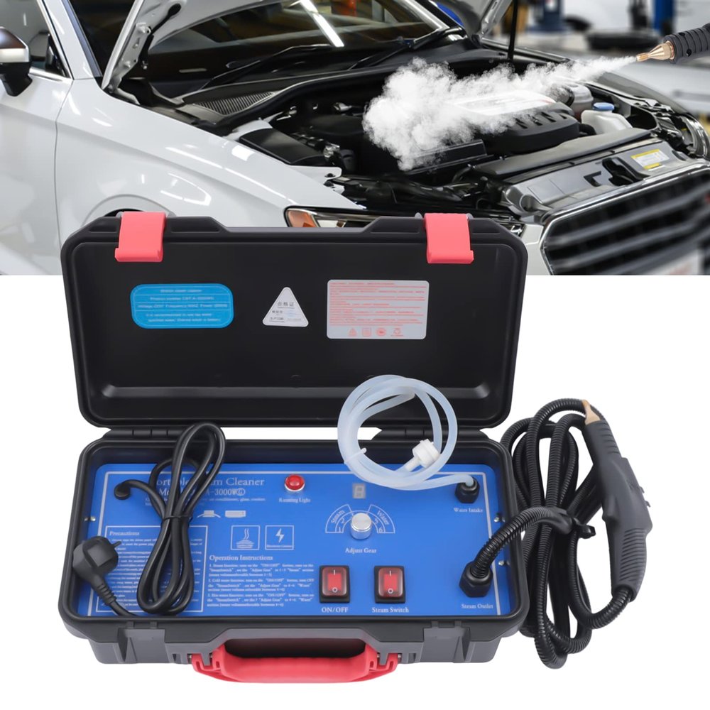 High Pressure Steam Cleaner, 1700W High Temp Portable Steamer Machine 3-3.5Pa Multipurpose Power Steamer for Kitchens, Cars, Bathrooms and Floors Cleaning