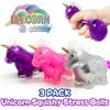 Unicorn Squishy Stress Balls (3-Pack) for Adults Vase Fillers, Unicorn Ball view 2