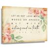 1 John 3 18 Bible Wall Art Love with Action and in Truth Christian Posters Scripture Wall Decorative Painting Hanging Print Pictures for Bedroom (16x24inch(40x60cm),Unframed) view 1