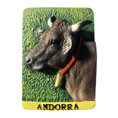 3D Andorra Fridge Magnet Souvenir Gift,Resin Handmade Andorra Refrigerator Magnet Home & Kitchen Decoration Collection