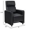 Coaster Home Furnishings - Toohey - Wood and Metal - 7-Piece Upholstered Theater Recliner with Tufted Backs, Pocket Coil Seating and Slim Track Arms - Living Room - Black - 600181-S5B view 3
