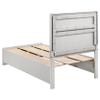 Coaster Home Furnishings Miranda Contemporary 4-Piece Bedroom Set Twin Size Storage Panel Bed Frame 50-inch Headboard White 205111T-S4 view 4