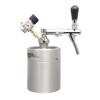 RGWYGCG Portable Draft Keg System Stainless Steel Keg Mini Keg Draft System Stainless Steel Portable Mini Keg Dispenser Pressure Regulator Craft Beer Draft Home Brew,2L view 1