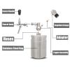 RGWYGCG Portable Draft Keg System Stainless Steel Keg Mini Keg Draft System Stainless Steel Portable Mini Keg Dispenser Pressure Regulator Craft Beer Draft Home Brew,2L view 4