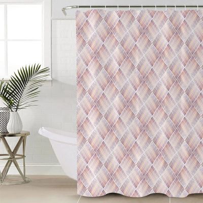 Double Love Gradient Abstract Bathroom Curtain 72 Inch Shower Curtain with 12 Hooks, Waterproof Polyester Bath Curtain Washable Bathtub Curtain Modern Minimalist Aesthetics Art 72''x 72''