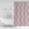 Double Love Gradient Abstract Bathroom Curtain 72 Inch Shower Curtain with 12 Hooks, Waterproof Polyester Bath Curtain Washable Bathtub Curtain Modern Minimalist Aesthetics Art 72''x 72'' view 2