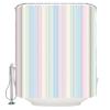 Double Love Pastel Bathroom Curtain 78 Inch Shower Curtain with 12 Hooks, Waterproof Polyester Bath Curtain Washable Bathtub Curtain Rainbow Candy Color Geometric Stripes 72''x 78'' view 3