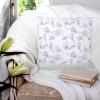 YOKOU Throw Pillow Case Square Satin Cushion Cover, Dreamlike Hippocampus Conch Shell Scale Summer Marine Life Ocean Pillowcase for Sofa Couch Living Room Bedroom, 1 Pack 18" x 18" view 3