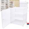 YIPONYT Large Shoe Organizers Storage Box,4 * 12 Pack Shoe Boxes Clear Plastic Stackable,Middle Removable Without Baffle Combination,Dust And Moisture Resistant Stackable Shoe Cabinet(White) view 4