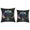 Phases Moon Tree Life Chakra Spiritual Healing Throw Pillow view 3