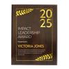 9" x 12" Custom Wall Plaque for Awards and Recognition, High Gloss Cherry Finish Plaque With Keyholed Back For Vertical and Horizontal Hanging, Personalized Plaque for Office Wall Decor (Design D) view 1