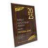 9" x 12" Custom Wall Plaque for Awards and Recognition, High Gloss Cherry Finish Plaque With Keyholed Back For Vertical and Horizontal Hanging, Personalized Plaque for Office Wall Decor (Design D) view 2