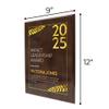 9" x 12" Custom Wall Plaque for Awards and Recognition, High Gloss Cherry Finish Plaque With Keyholed Back For Vertical and Horizontal Hanging, Personalized Plaque for Office Wall Decor (Design D) view 4