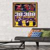 NBA League - LeBron James All-Time Scoring Leader Wall Poster, 34L" x 22.4W", Mahogany Framed Version view 2