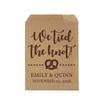 Personalized Wedding Treat Bags, Paper Treat Bags for Wedding Favors, Pretzel Wedding Favors, Pretzel Treat Bags we Tied The Knot view 1