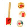 Anneome Watermelon-design Silicone Spatula Spreader Handle Ergonomic Cake Stirring Scraper for Safe and Comfortable Use for Making Desserts and More view 2