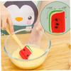 Anneome Watermelon-design Silicone Spatula Spreader Handle Ergonomic Cake Stirring Scraper for Safe and Comfortable Use for Making Desserts and More view 3