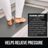 GORILLA GRIP Antifatigue Mat Set of 2 and Wrist Rest, Antifatigue Mats Size 17x48 and 17x24, Supportive Memory Foam, Keyboard and Mousepad Rests are Stain Resistant, Both in Gray, 2 Item Bundle view 3