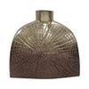 A&B Home Textured Golden Aluminum Vase - Decorative Metal Vase, Tabletop Home Dcor, Living Room Sideboard Coffee Table Hallway Entryway Console Table Accent Piece, 8" x 4" x 8" view 3