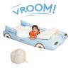 FUNBOY Kids Blue Inflatable Travel Bed & Mattress. Perfect for Sleepovers. Includes Carrying Case Storage Bag, Twin view 2