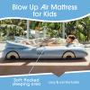 FUNBOY Kids Blue Inflatable Travel Bed & Mattress. Perfect for Sleepovers. Includes Carrying Case Storage Bag, Twin view 3