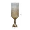 A&B Home Gold Speck Vase - Decorative Speckled Glass Vase with Gold Base, Tabletop Home Dcor, Living Room Sideboard Coffee Table Hallway Entryway Console Table Accent Piece, 6" x 6" x 18" view 2