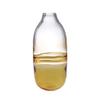 A&B Home Amber Two Tone Vase - Decorative Glass Vase, Tabletop Home Dcor, Living Room Sideboard Coffee Table Hallway Entryway Console Table Accent Piece, 6" x 6" x 14" view 1