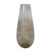 A&B Home Gold Speck Vase - Decorative Speckled Glass Vase, Tabletop Home Dcor, Living Room Sideboard Coffee Table Hallway Entryway Console Table Accent Piece, 6" x 6" x 15" view 1