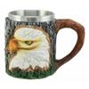 1 Pcs Of Surveyor Wildlife Majestic Bald Eagle Coffee Mug W/Rustic Tree Bark Body view 2