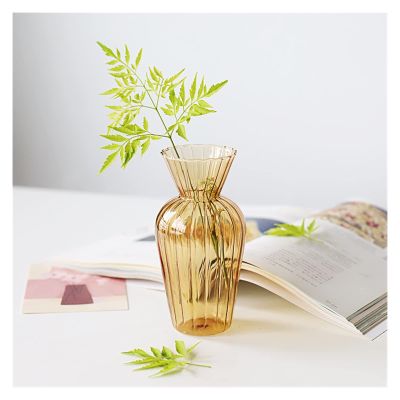 SUNESA Decoration Vase Nordic Vase Flower Arrangement Vintage Transparent Glass Vases Ornament Home Decoration Desktop Flower Holder Multi-Purpose Decorative (Color : 1)