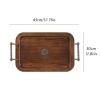 Serving Tray Wooden Rectangular Storage Tray Food Service Tray Fruit Bread Tea Set Tray Table Top Storage Tray Decorative Trays view 2