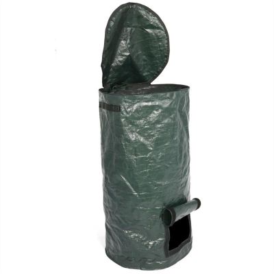 Wastepaper Basket Organic Compost Bag Fruit Kitchen Waste Container Waste Bins Storage Disposal Composting Machine Portable Garden Trash Can Garbage Can (Size : L 45X80CM)