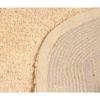 Modern & Contemporary Linen Beige Boho Bathroom Rugs with Lovely Frill Trims & Towel Texture Size: 24"x40" | Non Slip Backing Quick Water Absorbent Soft Warm Cozy Underfoot Feel Machine Washable view 4